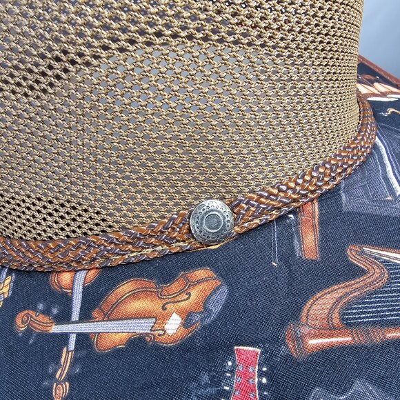 Cabana Breathable Wide Brim Sun Hat | American Hat Makers | Walnut NWT | RARE LE - Picture 11 of 13